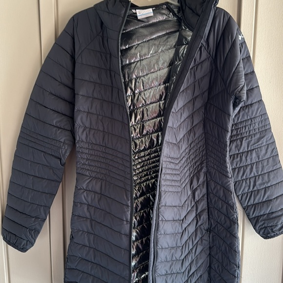 Columbia Powder Lite Mid Black Jacket size Large - Picture 3 of 6